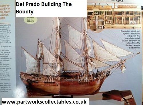 Del Prado Building The Bounty Wooden Model Ship Kit